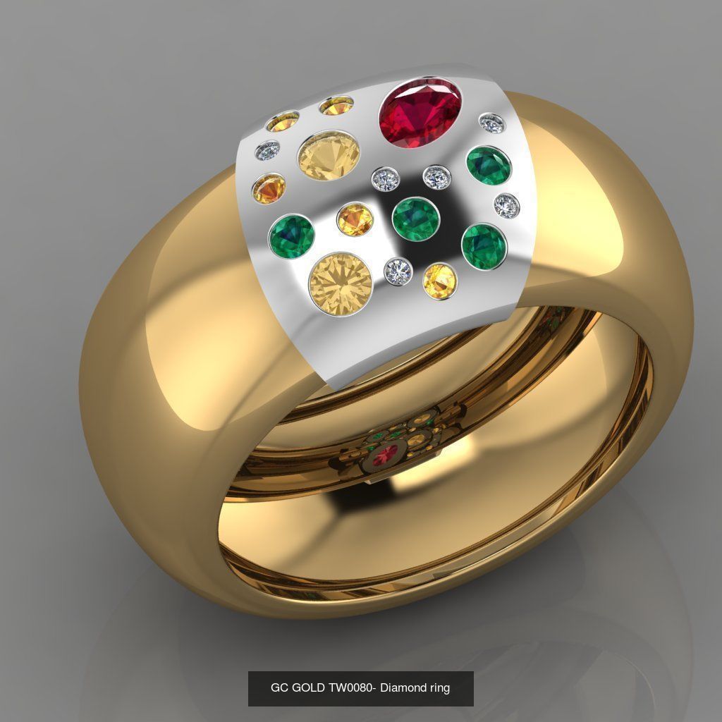 GC GOLD -Diamond gold  3D Model Collection_8