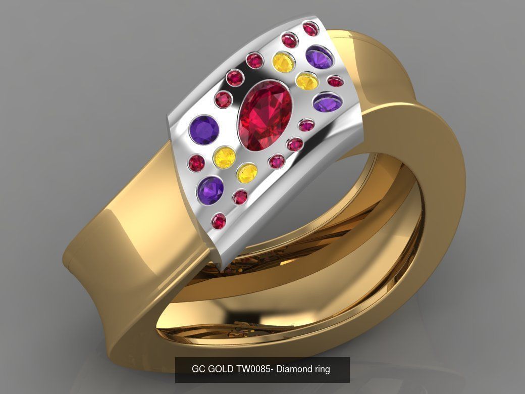 GC GOLD -Diamond gold  3D Model Collection_13