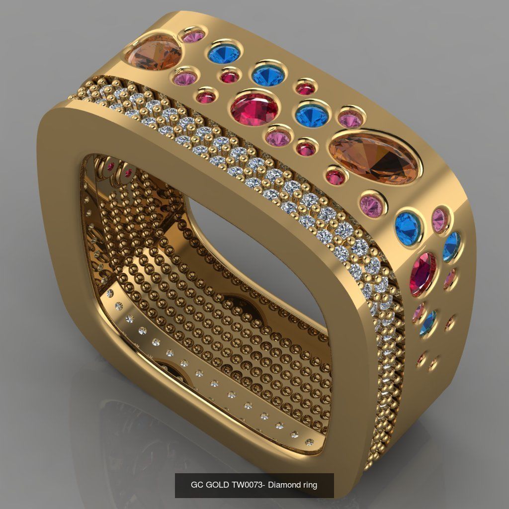 GC GOLD -Diamond gold  3D Model Collection_1