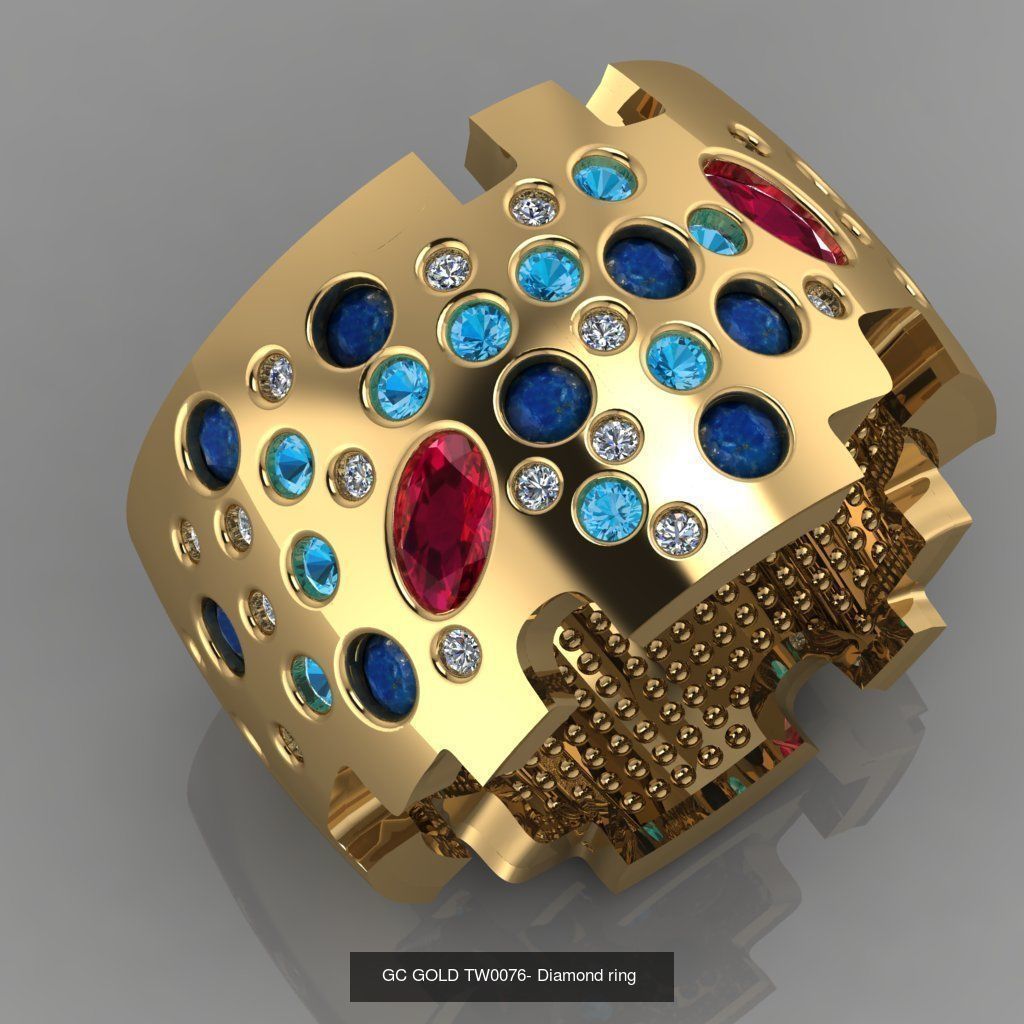 GC GOLD -Diamond gold  3D Model Collection_4