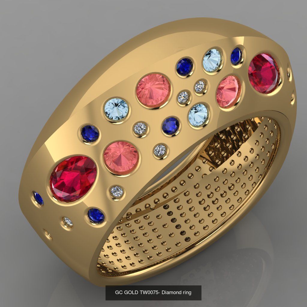 GC GOLD -Diamond gold  3D Model Collection_3