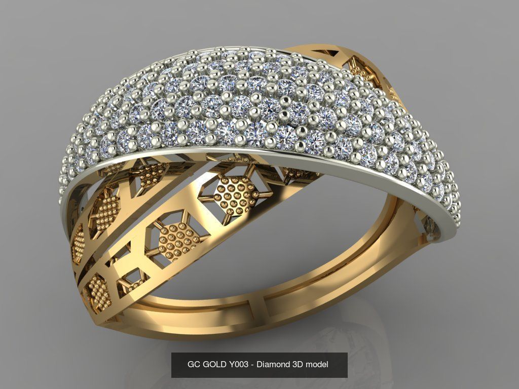 GC GOLD - Diamond gold  3D Model Collection_6