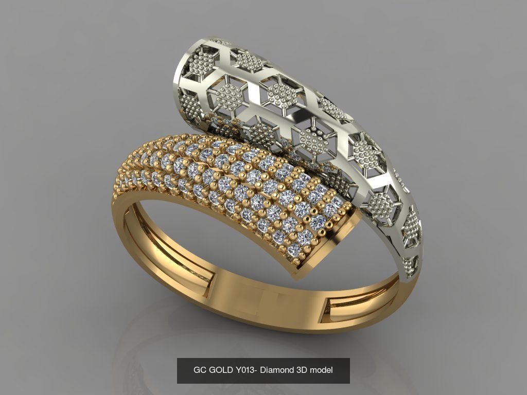 GC GOLD - Diamond gold  3D Model Collection_15