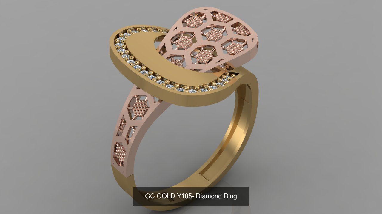 GC GOLD - Diamond gold  3D Model Collection_35