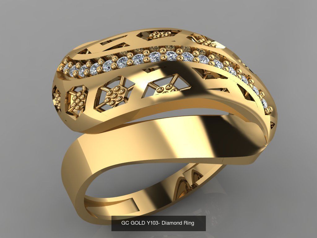 GC GOLD - Diamond gold  3D Model Collection_33
