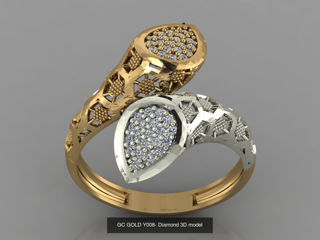 GC GOLD - Diamond gold  3D Model Collection_10
