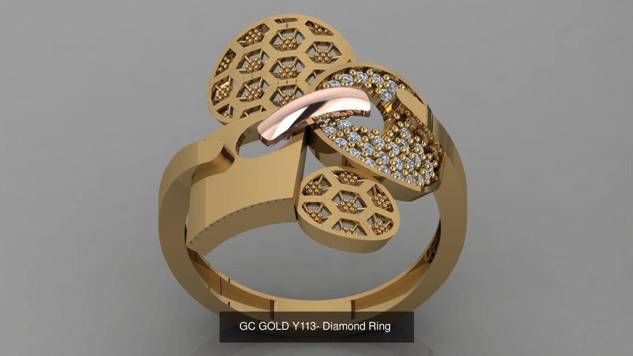 GC GOLD - Diamond gold  3D Model Collection_43