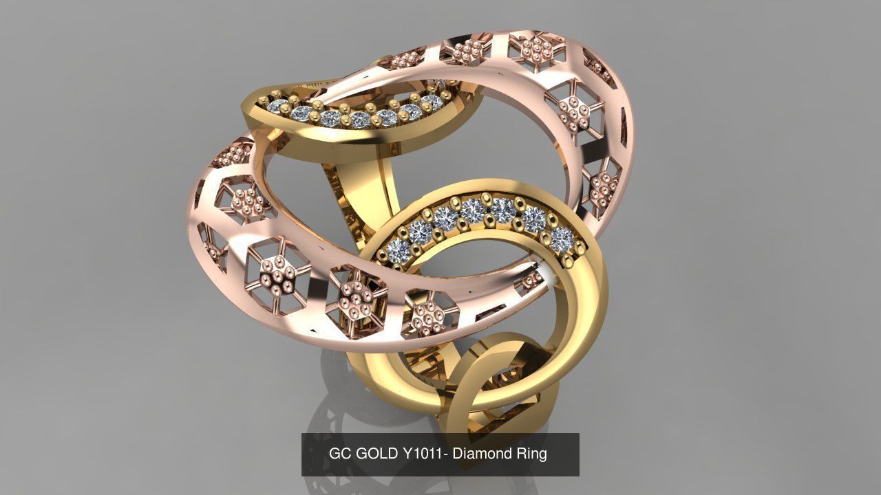 GC GOLD - Diamond gold  3D Model Collection_41
