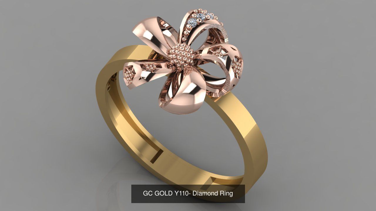 GC GOLD - Diamond gold 3D Model Collection_39