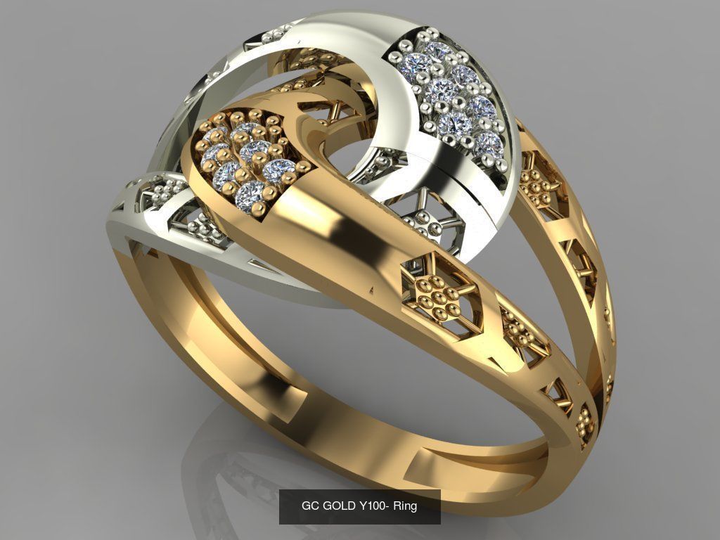 GC GOLD - Diamond gold 3D Model Collection_30
