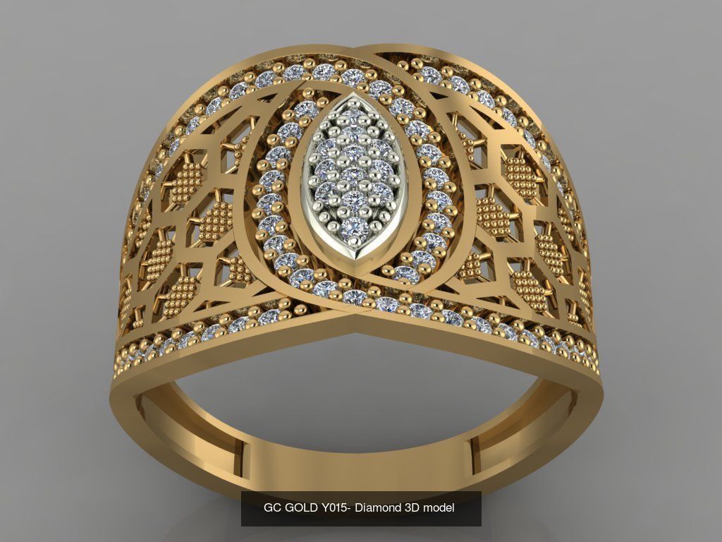 GC GOLD - Diamond gold 3D Model Collection_16