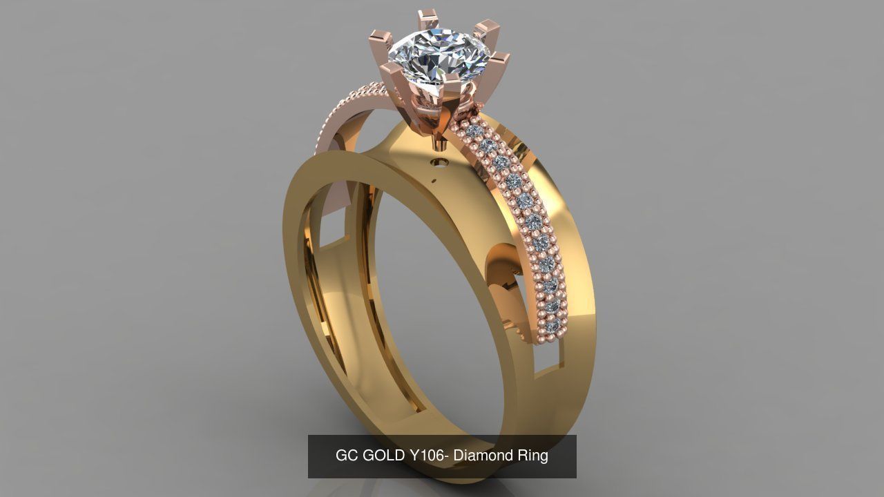 GC GOLD - Diamond gold 3D Model Collection_35
