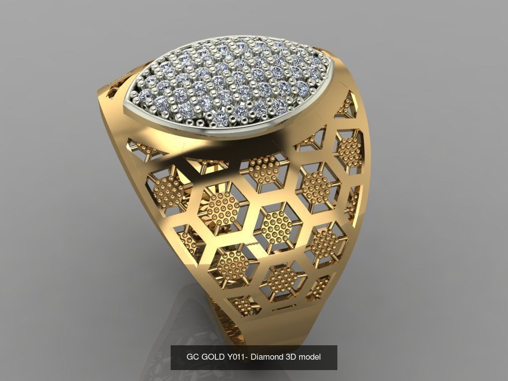 GC GOLD - Diamond gold 3D Model Collection_12