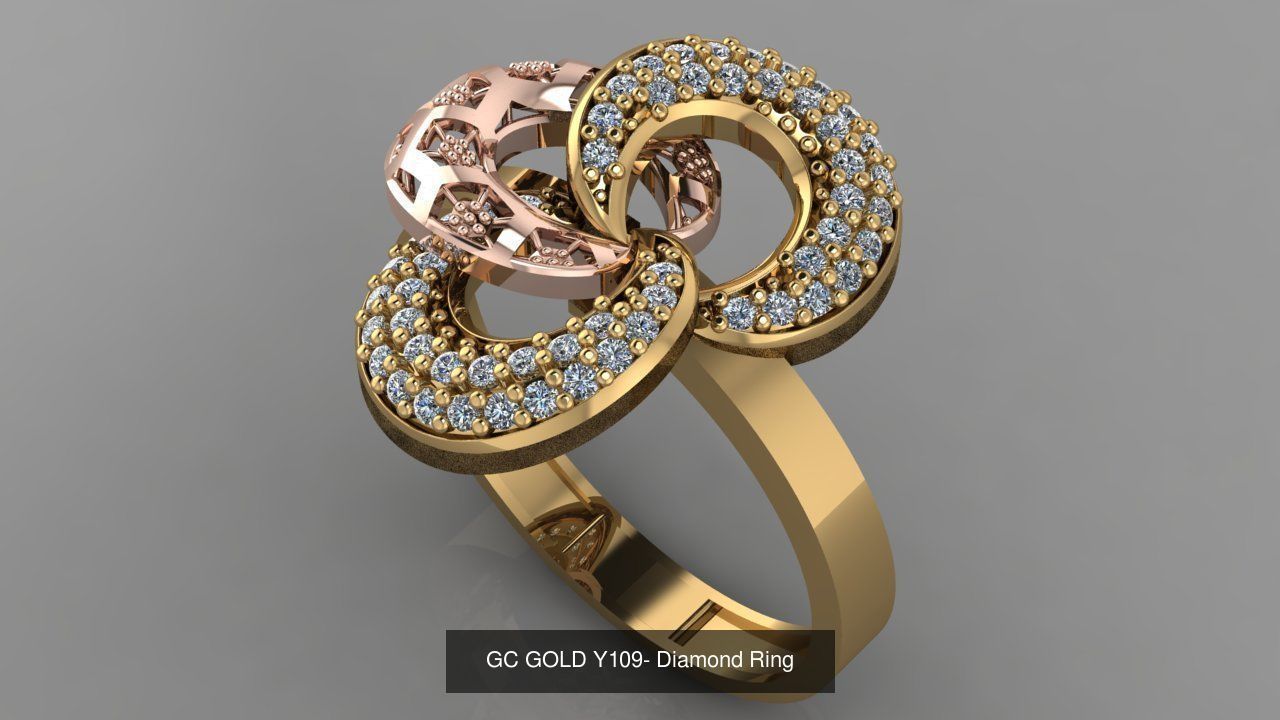 GC GOLD - Diamond gold 3D Model Collection_38