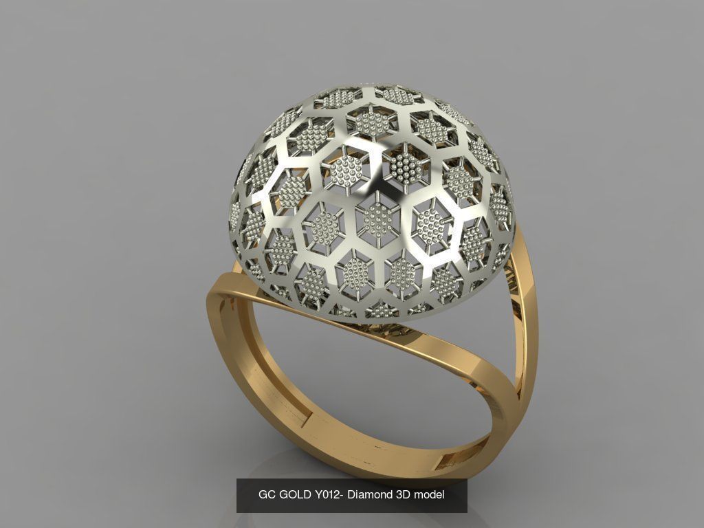 GC GOLD - Diamond gold 3D Model Collection_13