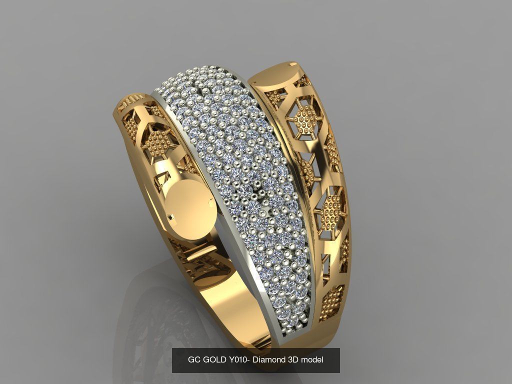 GC GOLD - Diamond gold 3D Model Collection_11