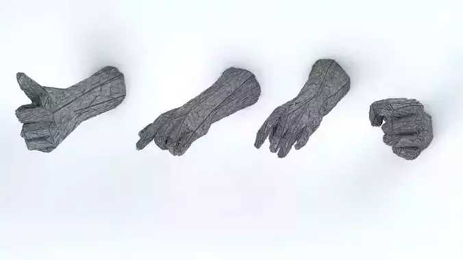 Sci-Fi Shapes - The Hands Low-poly 3D model