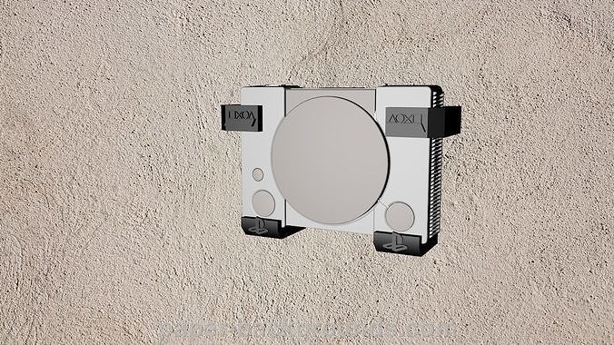 Playstation 1  Wall Mount  3D print model