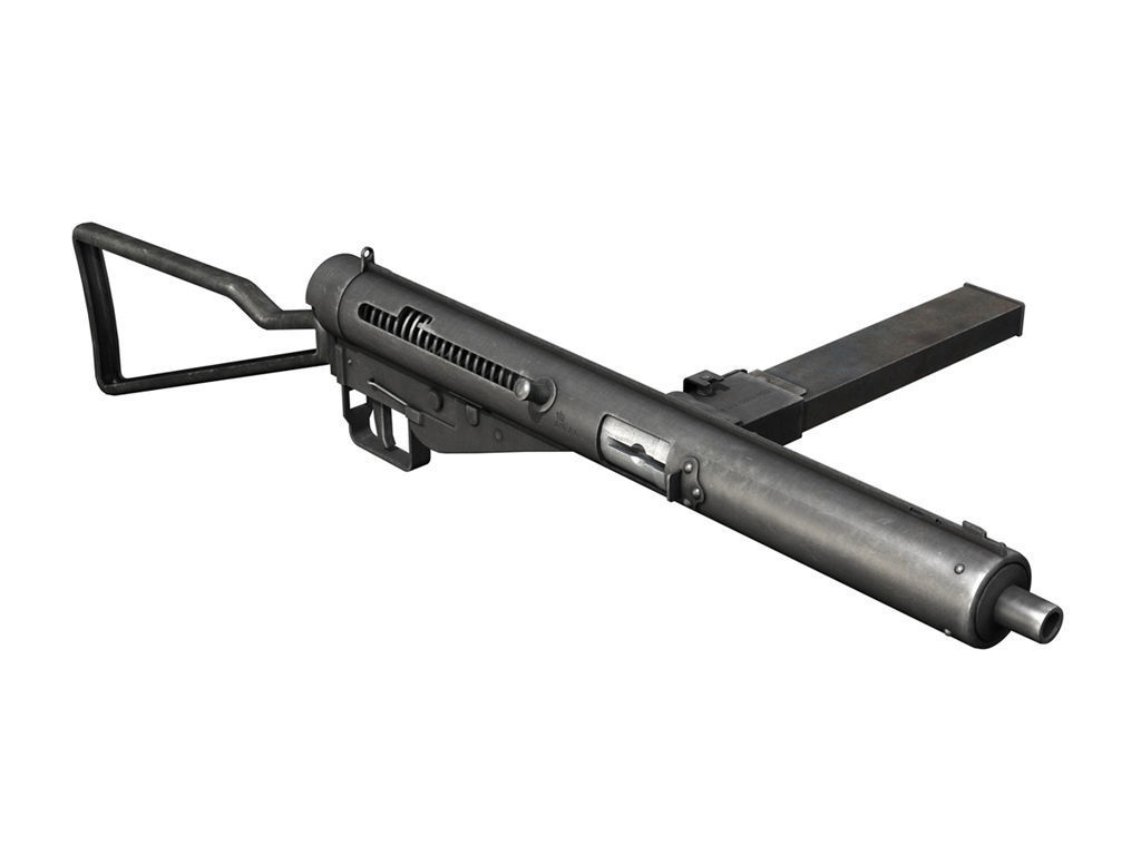 Sten MKIII Submachine Gun 3D model_1