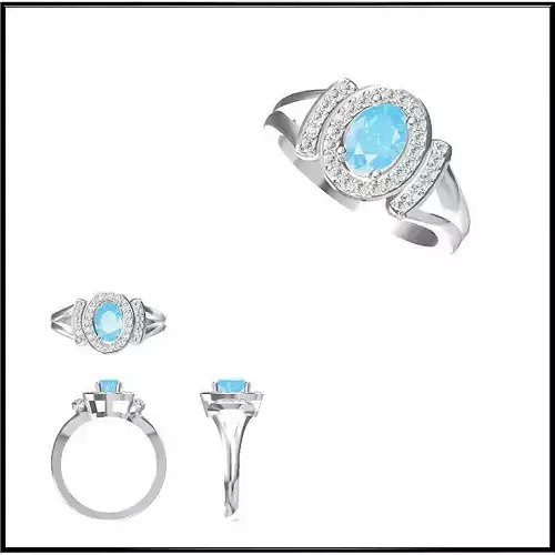 JCD Format  Diamond color stone rings autodesk jewelry design