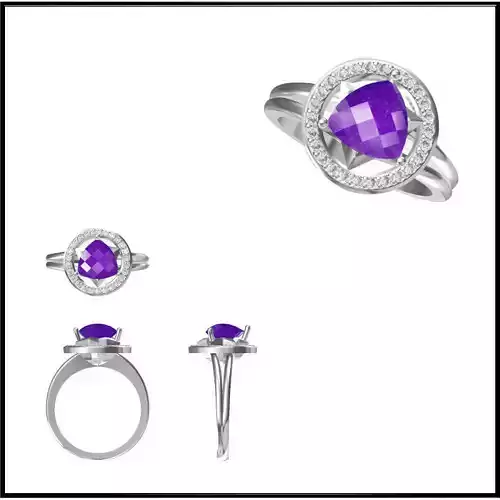 JCD Format  Diamond color stone rings 3design price