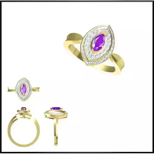 JCD Format Color stone rings for women jewelry cam