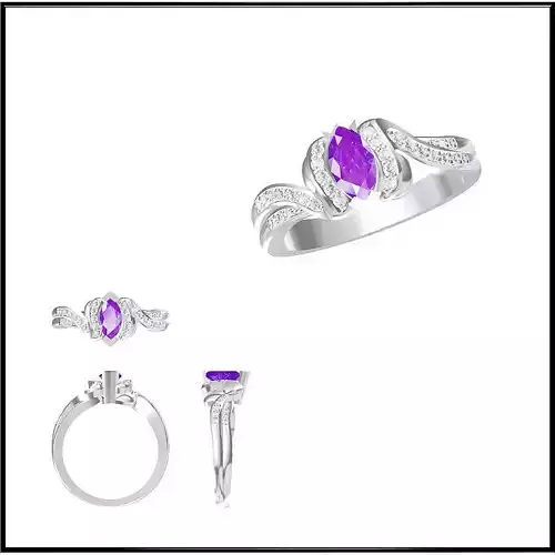 JCD Format  Color stone rings for women jewelry cad institute