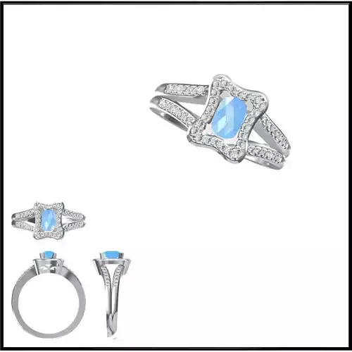 JCD Format  Color stone rings for women jewelers file set