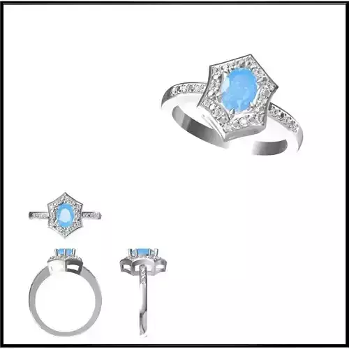 JCD Format Color stone rings for women 3design price