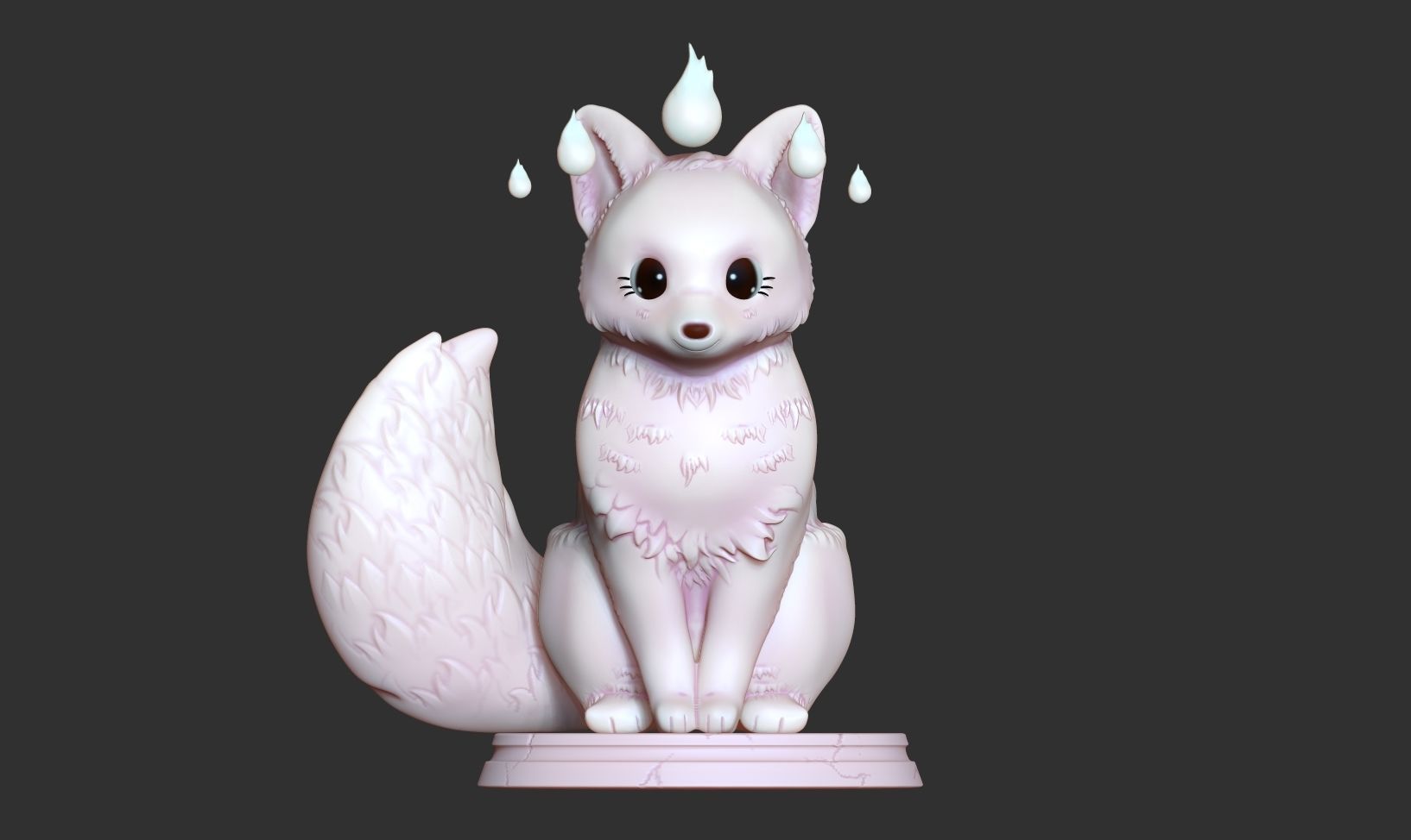 Fox Girl 3D print model_8