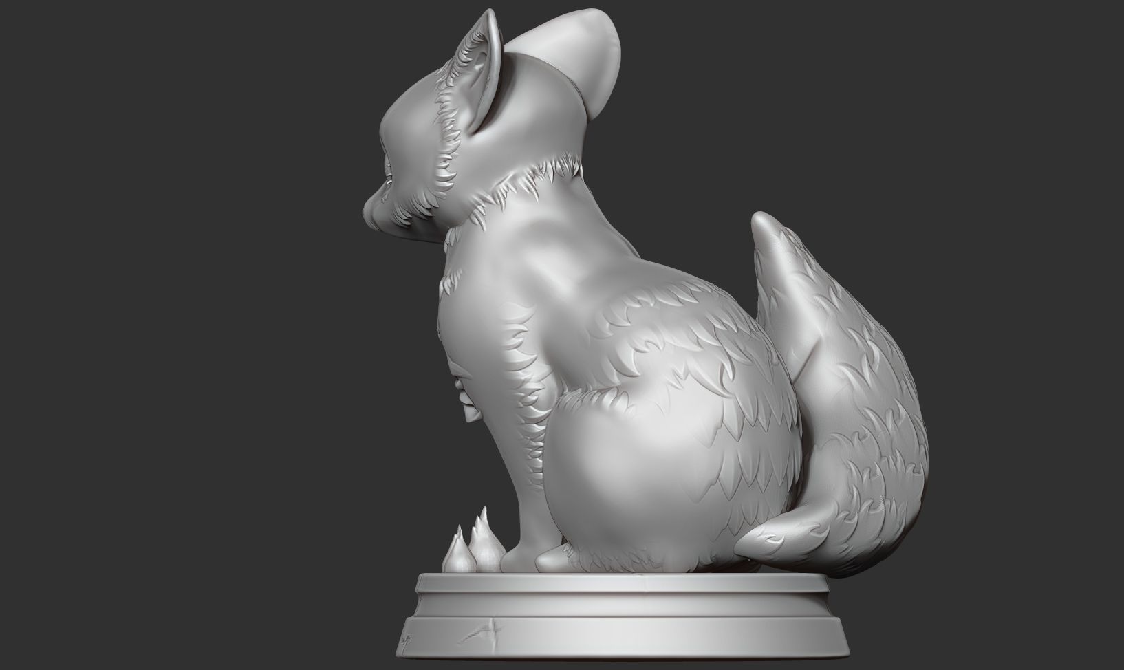Fox Girl 3D print model_14