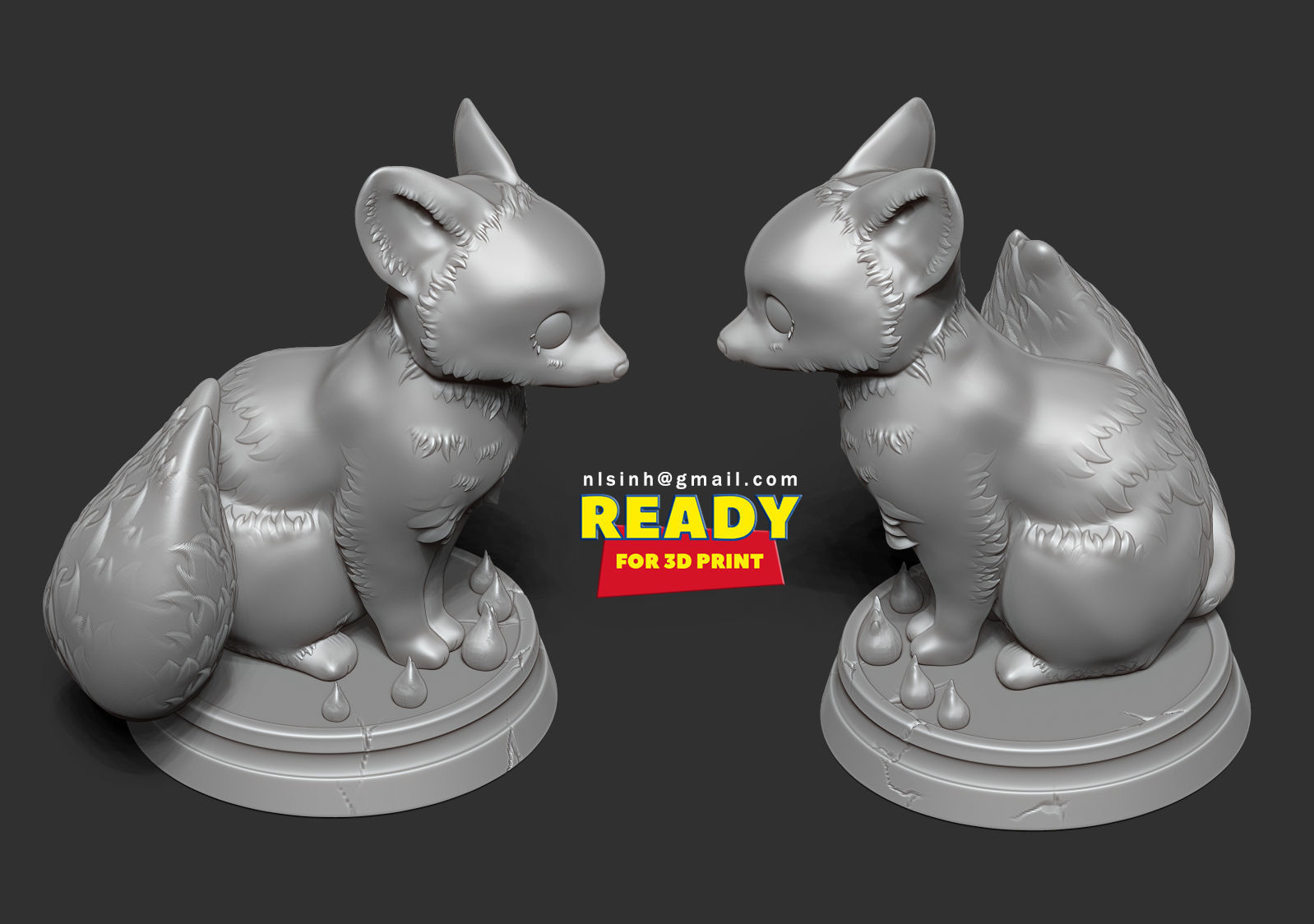 Fox Girl 3D print model_3