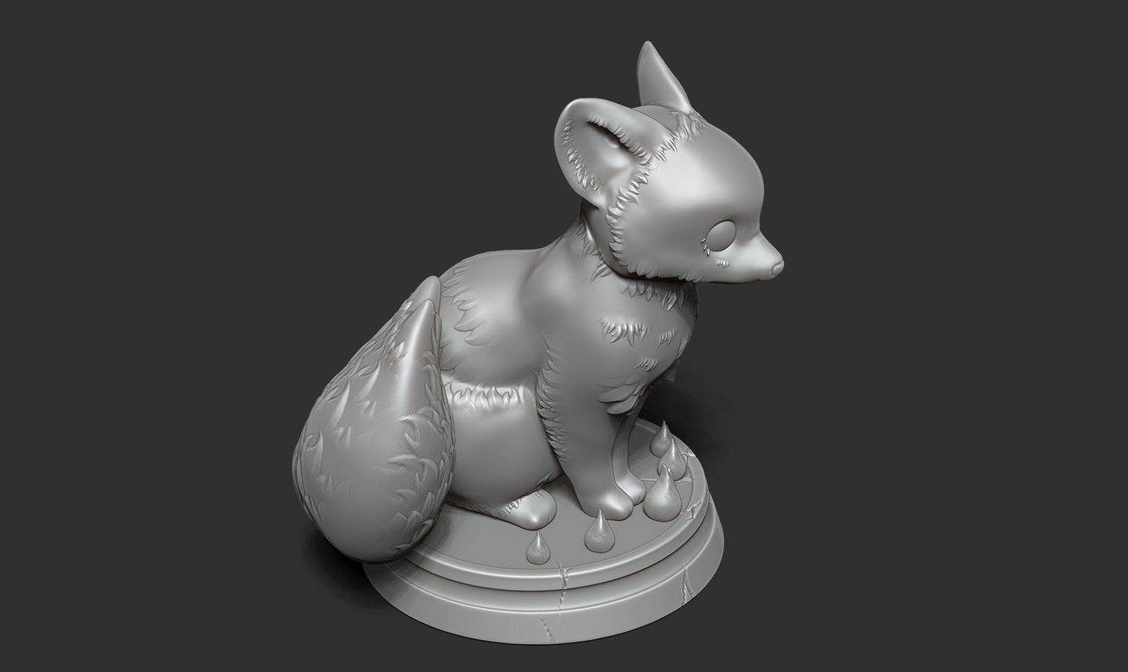 Fox Girl 3D print model_17
