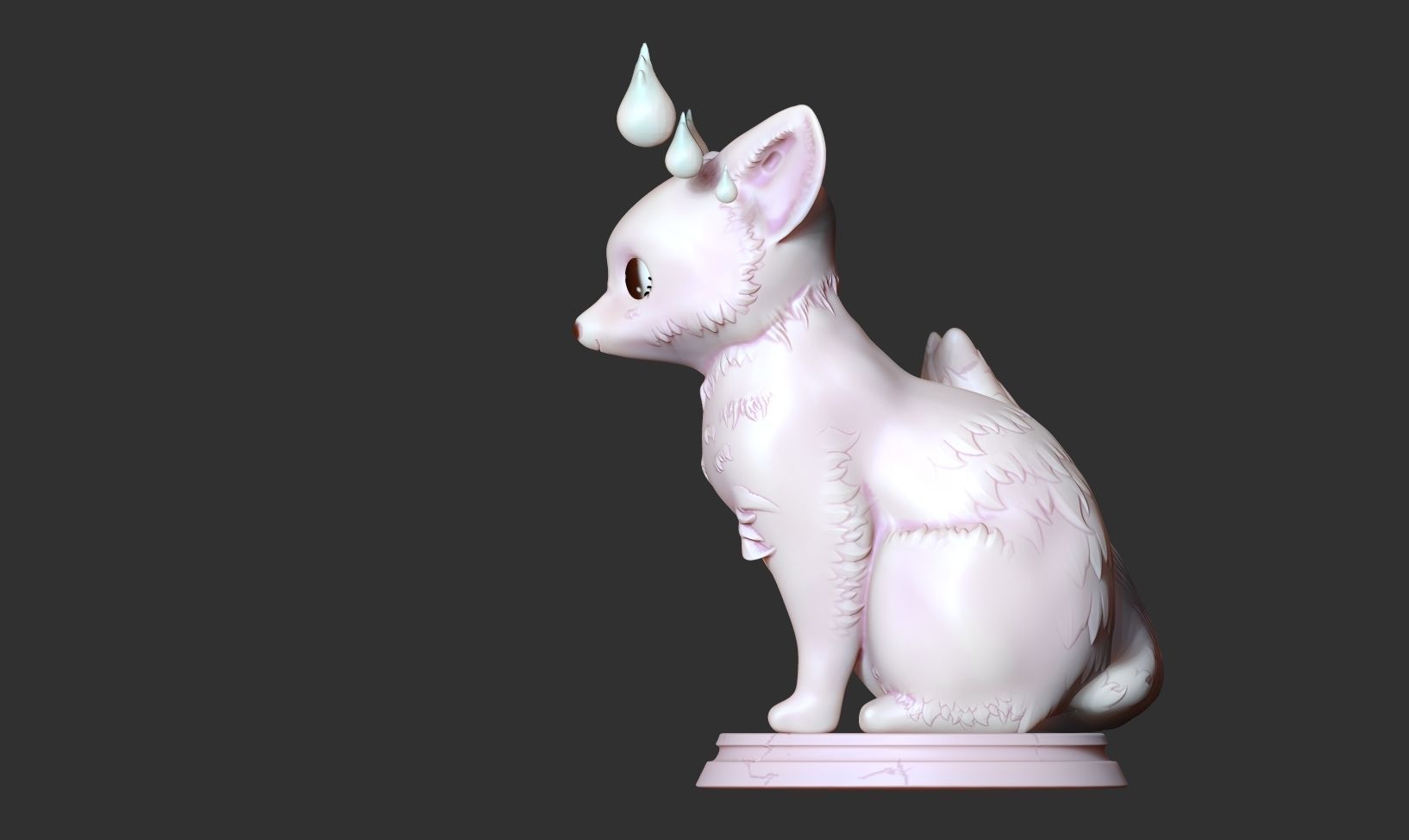 Fox Girl 3D print model_9