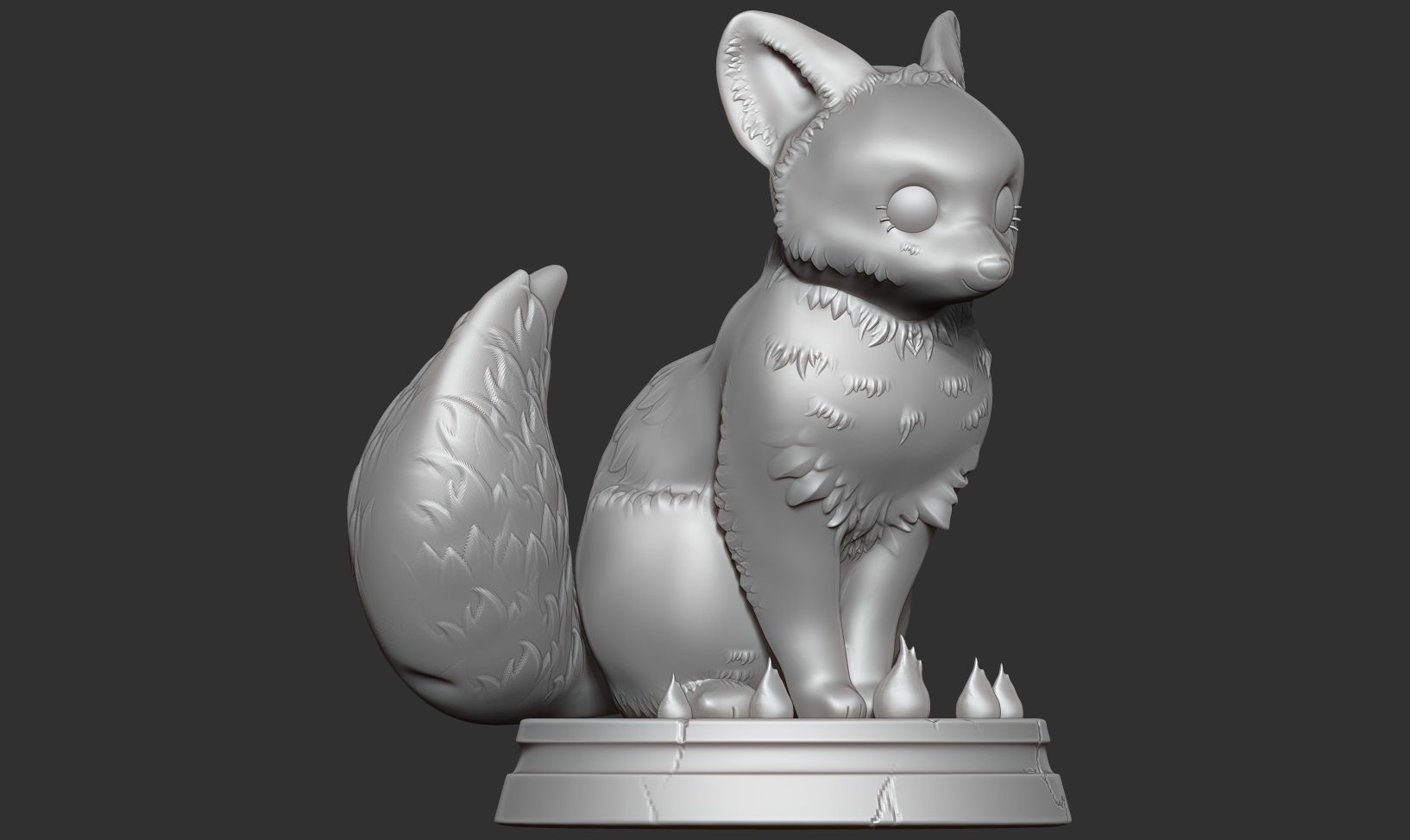 Fox Girl 3D print model_16