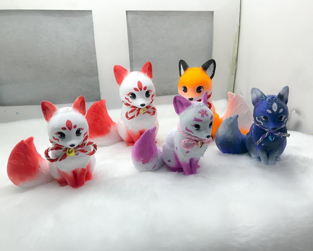 Fox Girl 3D print model_6