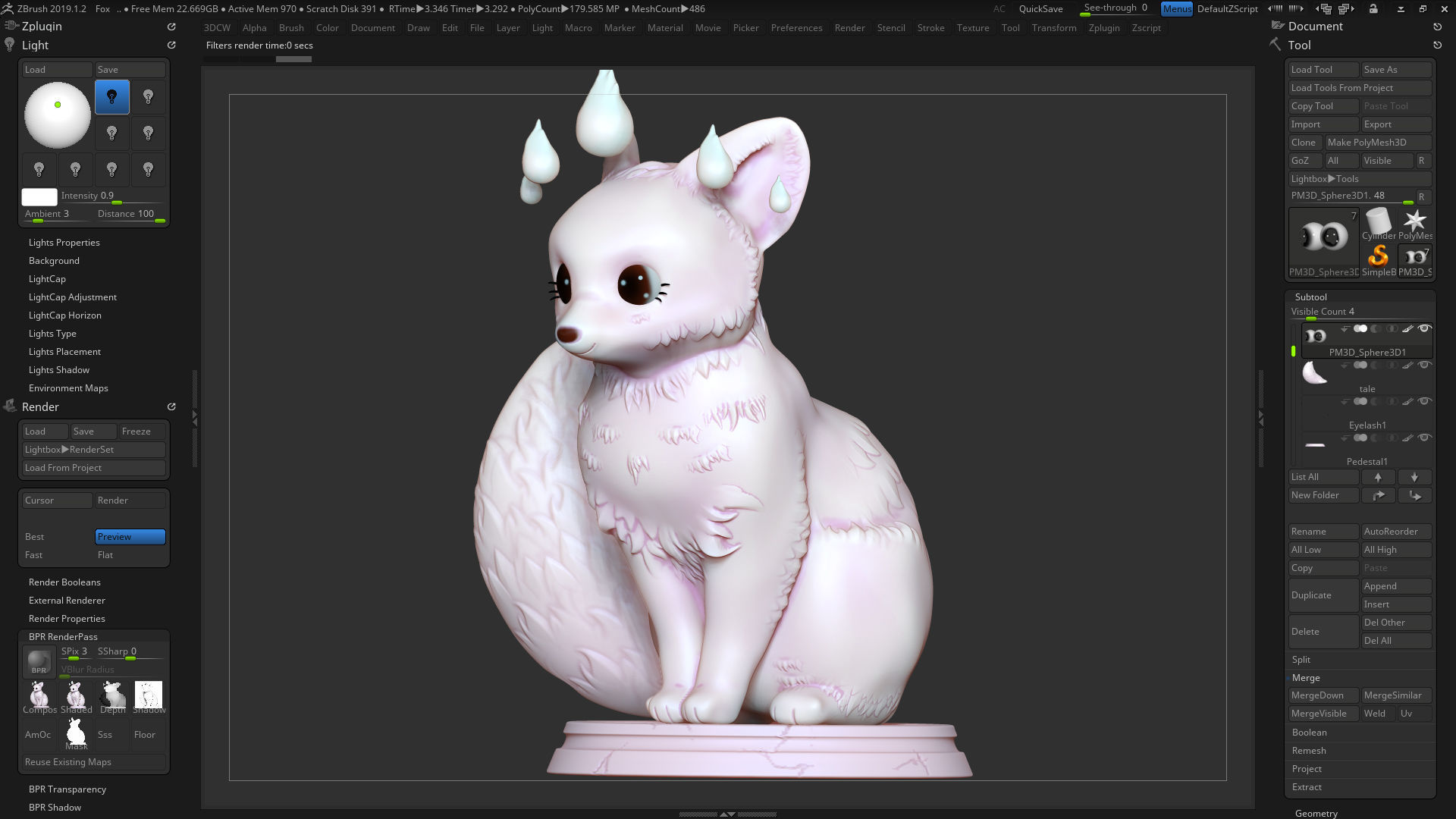 Fox Girl 3D print model_13
