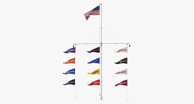 Stadium Flagpole 3D model