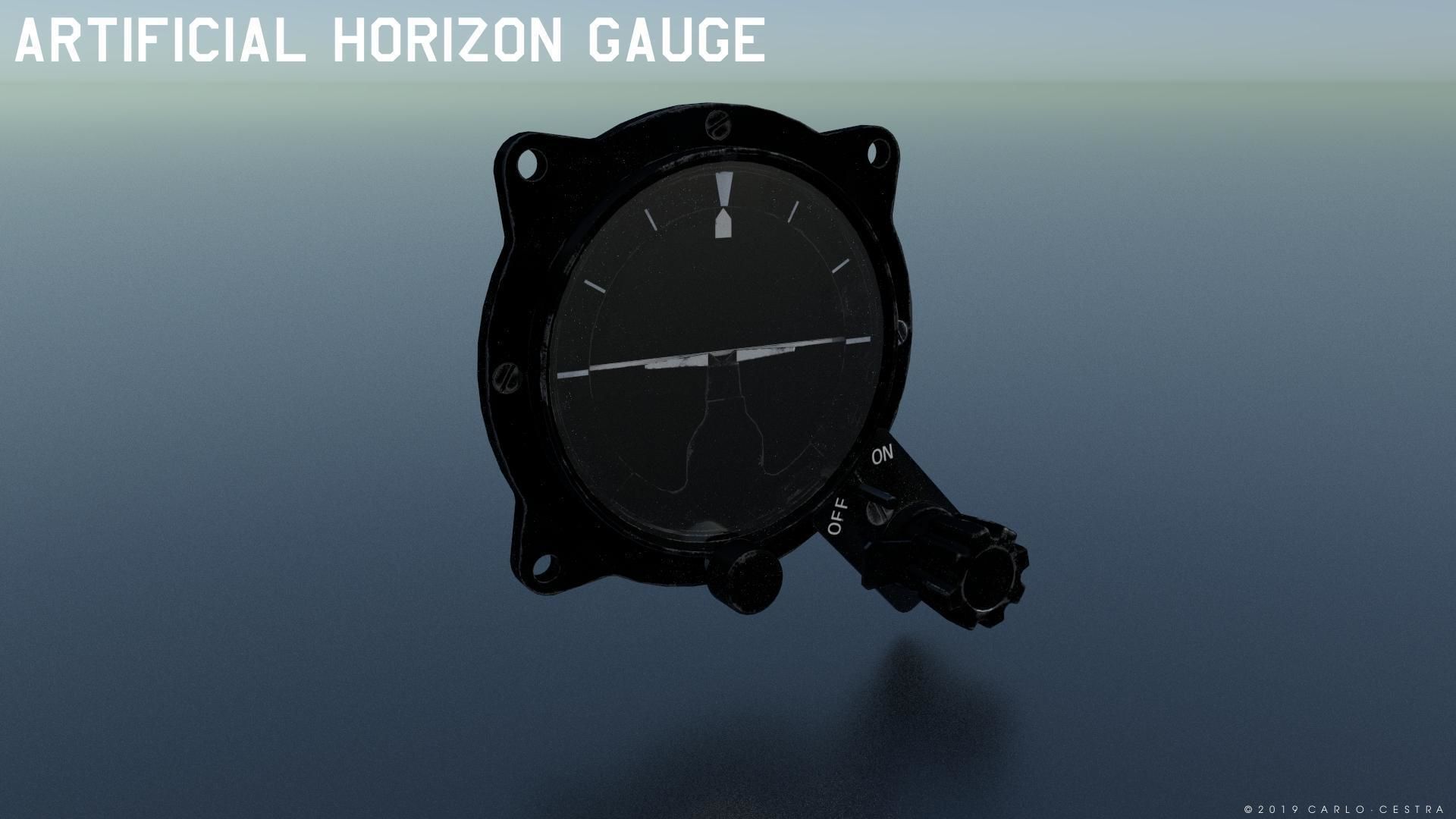 WW2 US NAVY FLIGHT INSTRUMENTS - ASSET PACK Low-poly 3D model_4