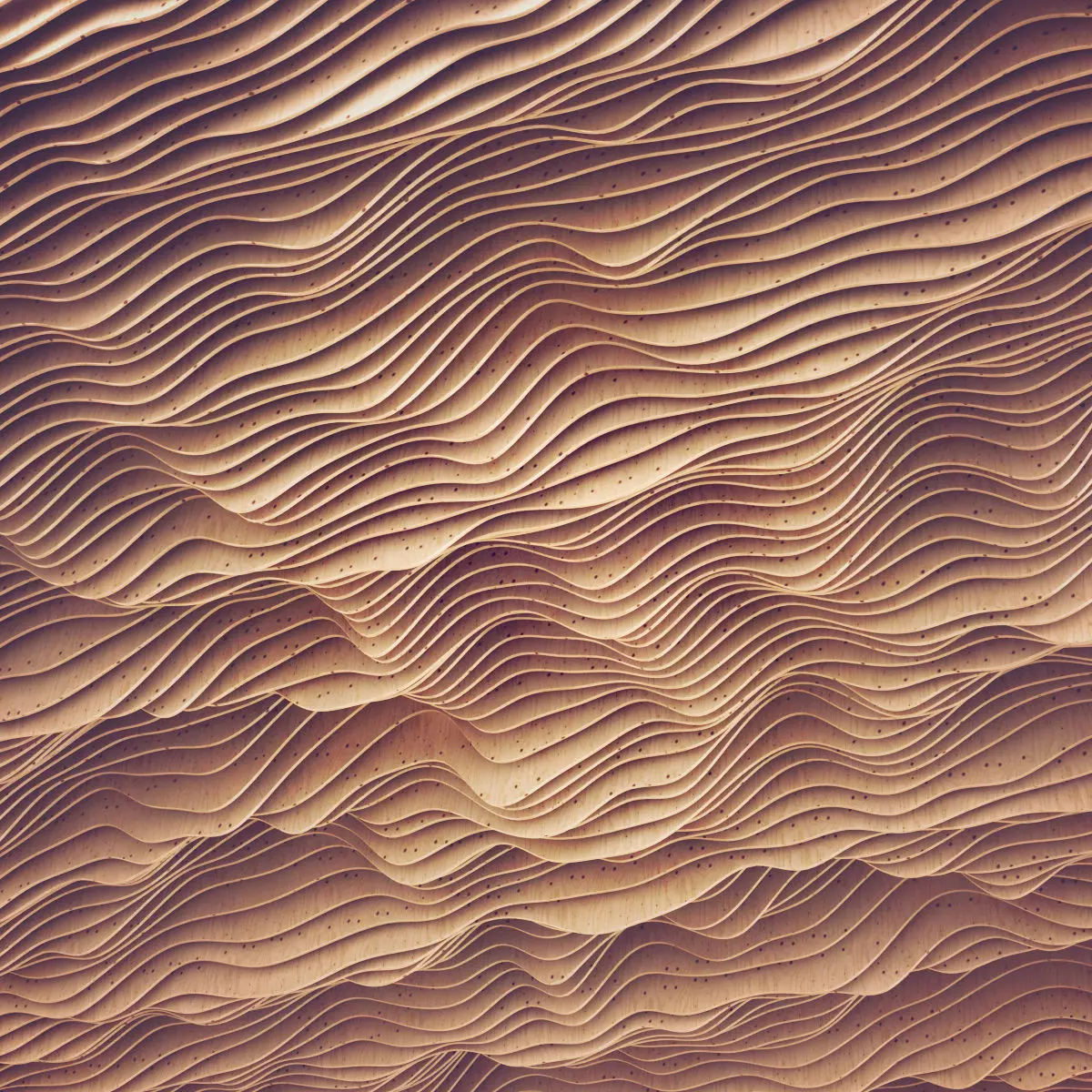 Parametric wood Hall ceiling n3 3D model_0