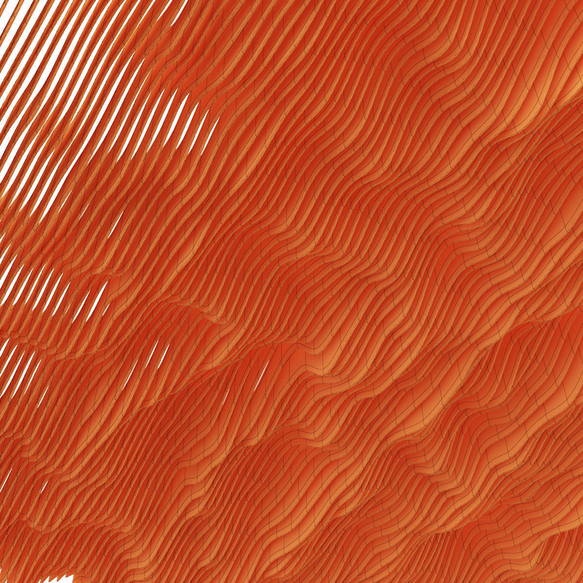 Parametric wood Hall ceiling n3 3D model_8