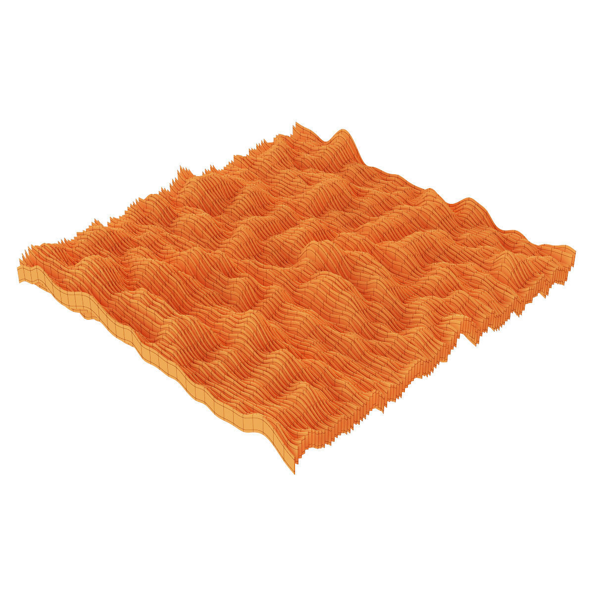 Parametric wood Hall ceiling n3 3D model_6