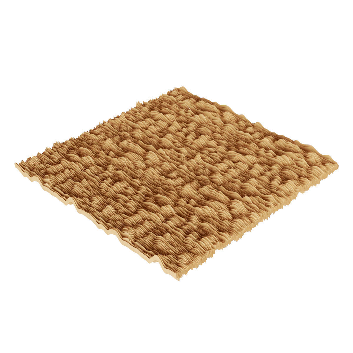 Parametric wood Hall ceiling n3 3D model_5