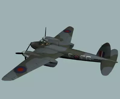 RAF WWII Mosquito FB-VI  fighter bomber  3D model_0