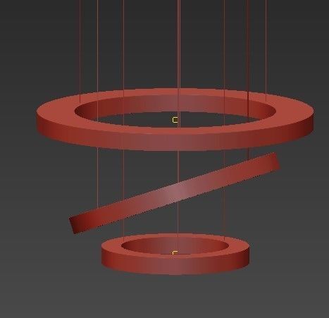 Marchetti Crystal Pendant lamp Canopus LED 3D model_3