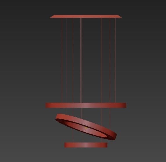 Marchetti Crystal Pendant lamp Canopus LED 3D model_4