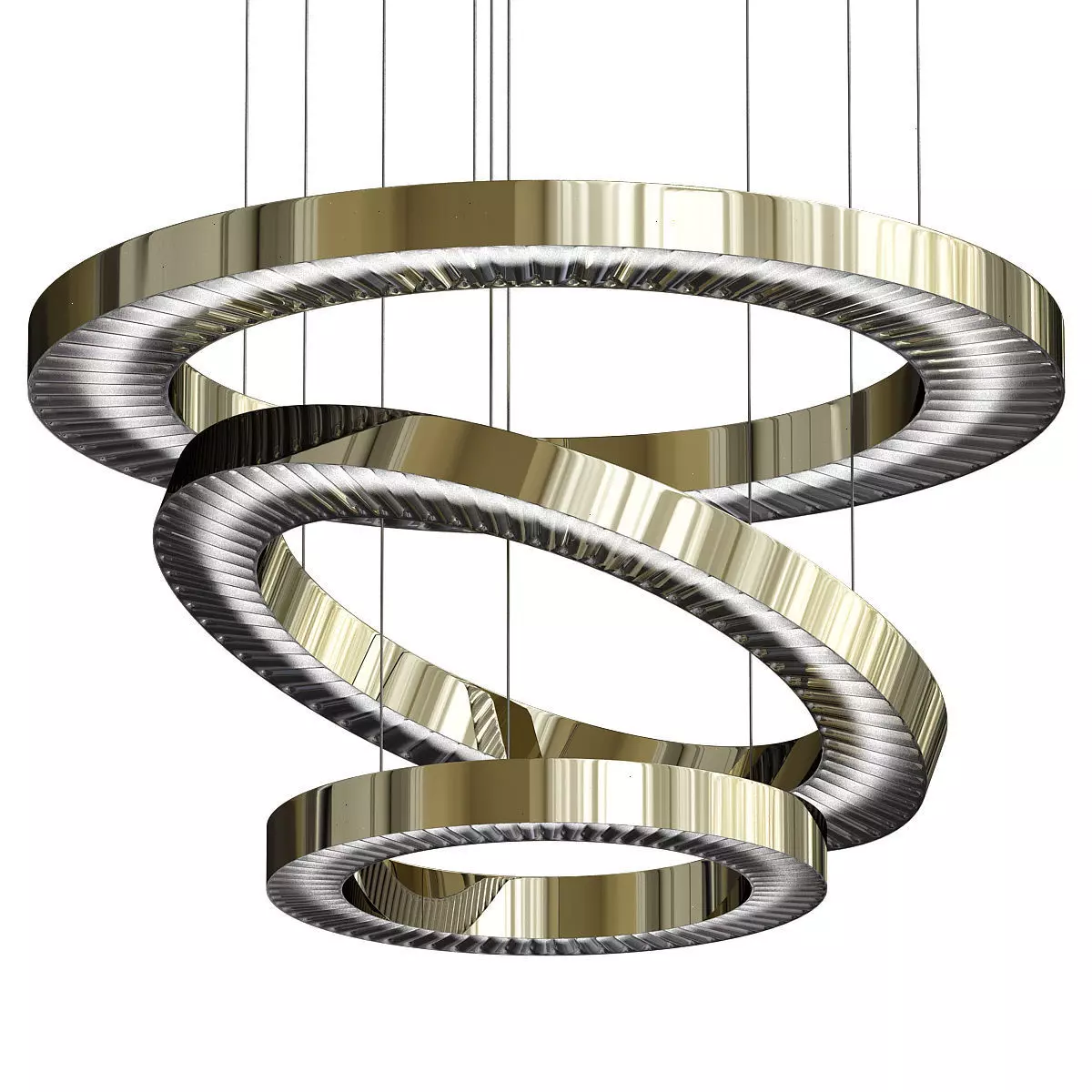 Marchetti Crystal Pendant lamp Canopus LED 3D model_0
