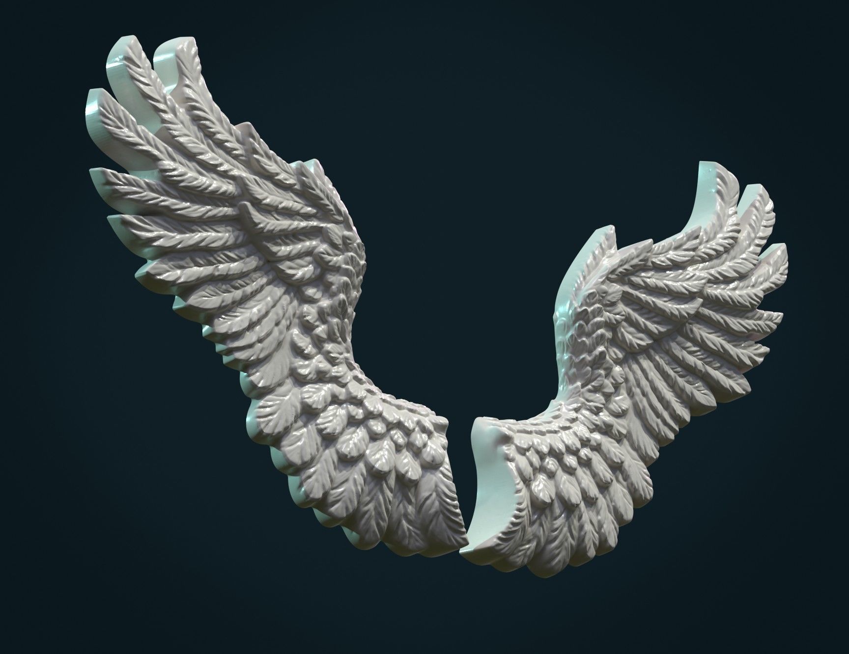 Wings Relief II 3D print model_2