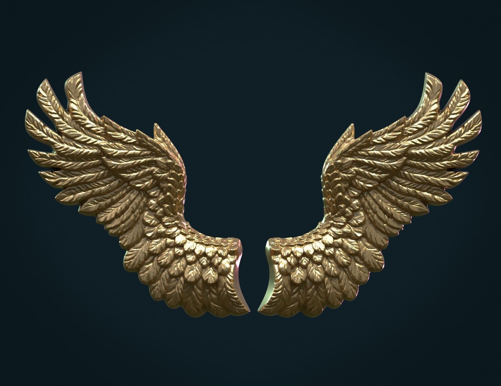 Wings Relief II 3D print model_8
