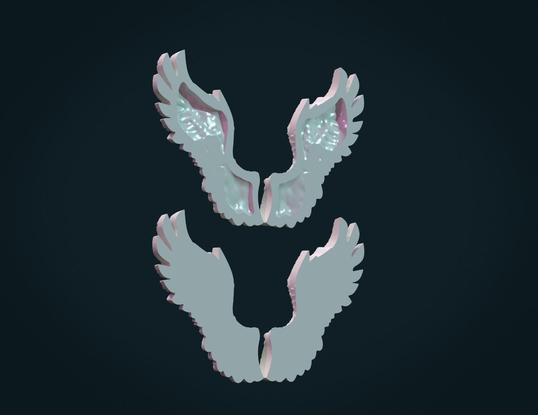 Wings Relief II 3D print model_7